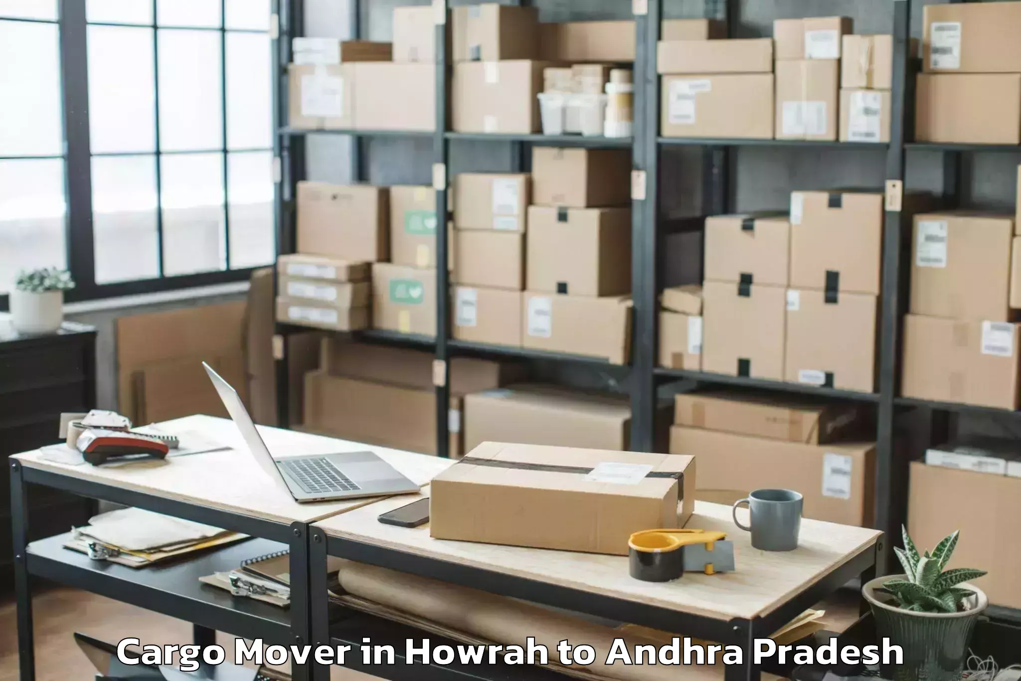 Top Howrah to Vatticherukuru Cargo Mover Available